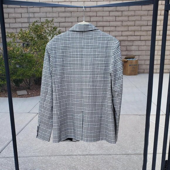 ASOS Black and White Houndstooth Blazer size 6 US - Picture 4 of 5